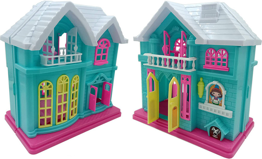 TUSHIKA Frozen anna and elsa Non Toxic double House Play Set Doll