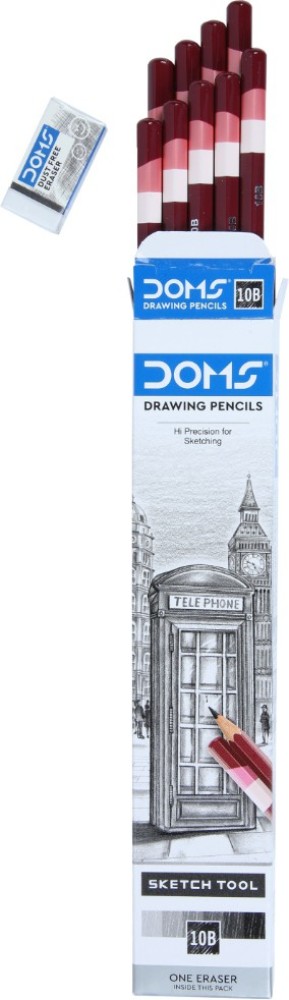 DOMS Drawing & Sketching 2H Pencil Price in India - Buy DOMS