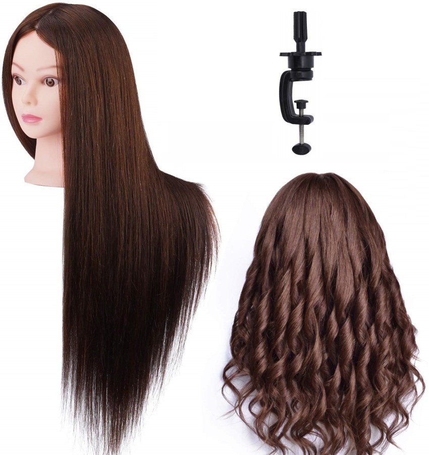 Mannequin Head, 20in Training Head 60% Human Hair Washable for Hair  Cutting, Braiding, Setting, Updos, Color, Dye, and Curling for Hairdresser  Cosmetology Dummy Head in Nepal at NPR 12327, Rating: 5