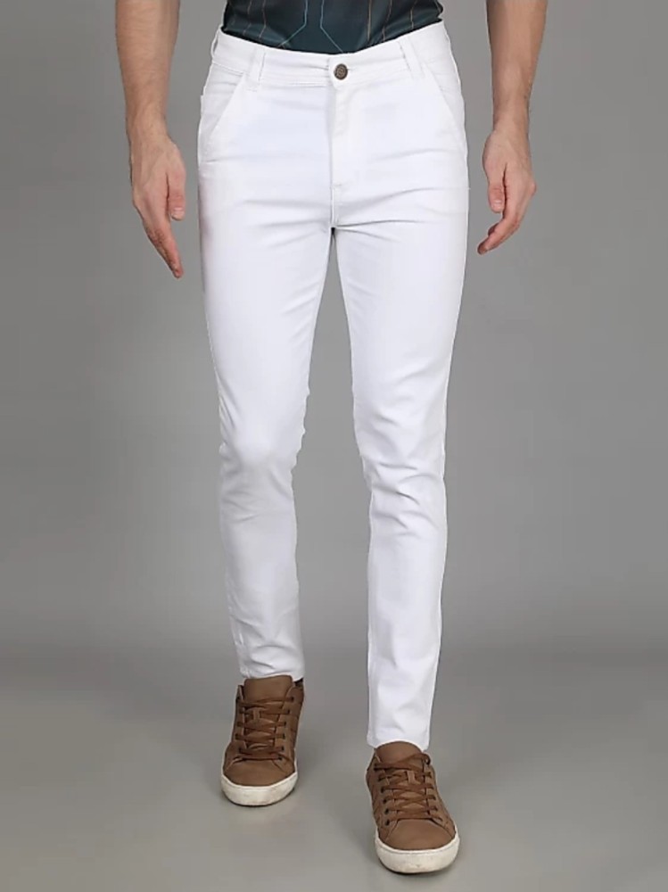 COMFIT Slim Men White Jeans  Buy COMFIT Slim Men White Jeans Online at  Best Prices in India  Flipkartcom