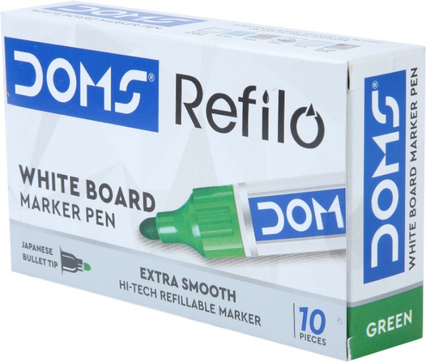 DOMS Refilo Non-Toxic Hi- Tech Refillable White Board Marker  - White Board Marker