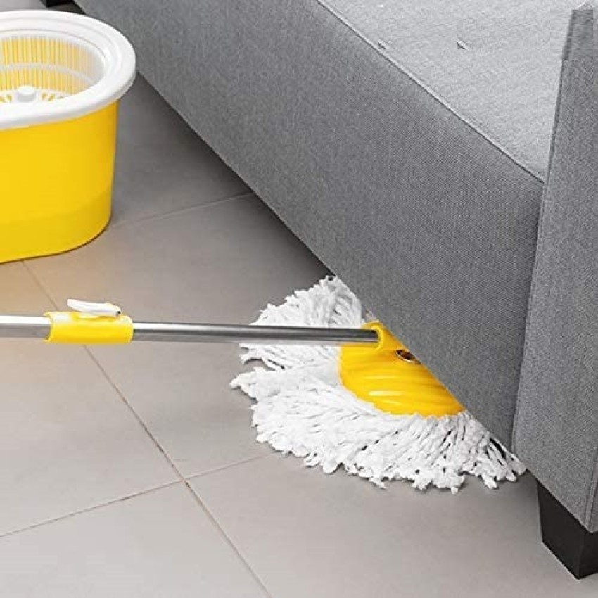 GOSHIV Mop Floor Cleaner with Bucket with 2 Microfiber Refill for Easy  Magic Cleaning, Mop Set Price in India - Buy GOSHIV Mop Floor Cleaner with  Bucket with 2 Microfiber Refill for