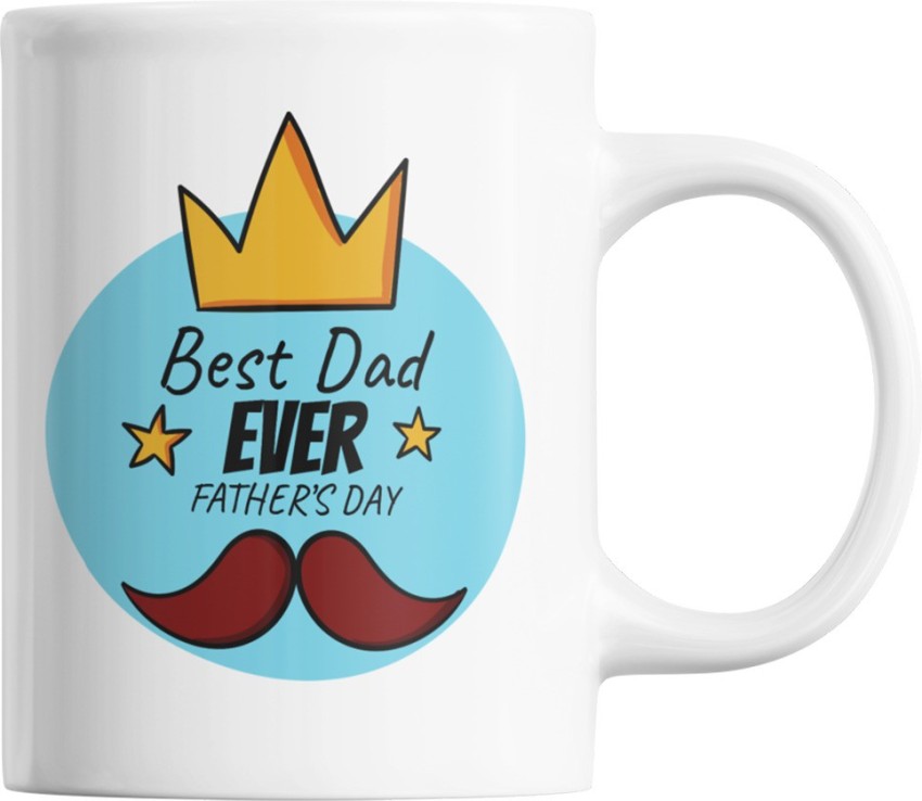 Peppa Pig Daddy Best Dad ever, father's day white gift coffee mug