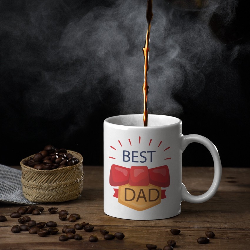 Peppa Pig Daddy Best Dad ever, father's day black gift coffee mug