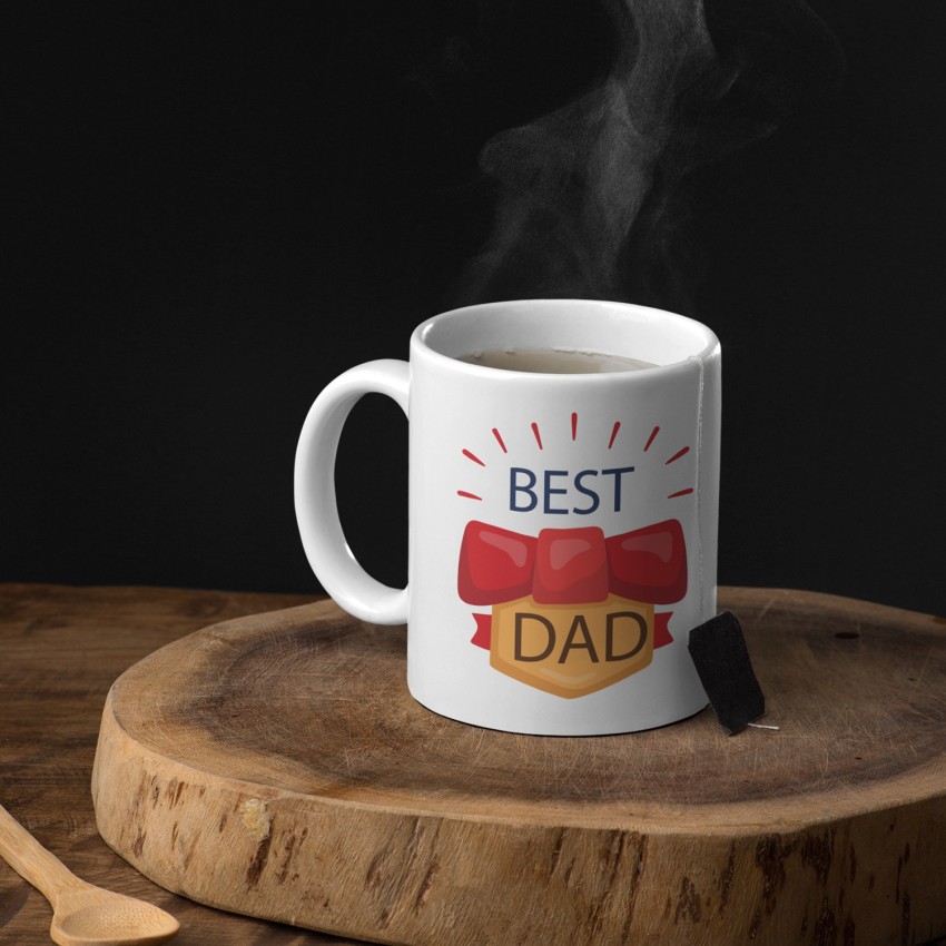 Peppa Pig Daddy Best Dad ever, father's day black gift coffee mug