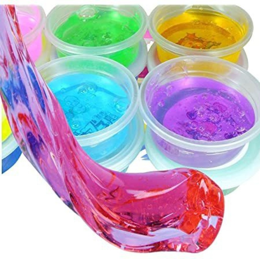 Buy HOTKEI (pack Of 3 Slimes) Multicolor Fruit Scented DIY Magic Toy ...