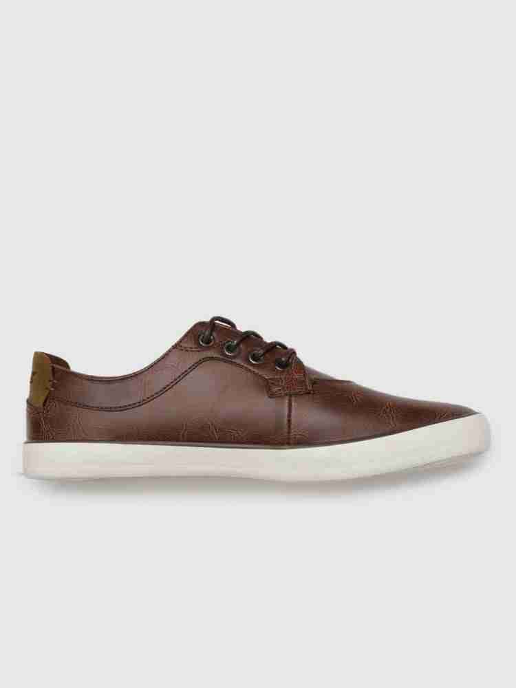 Buy Roadster Men Brown Sneakers - Casual Shoes for Men 1267244