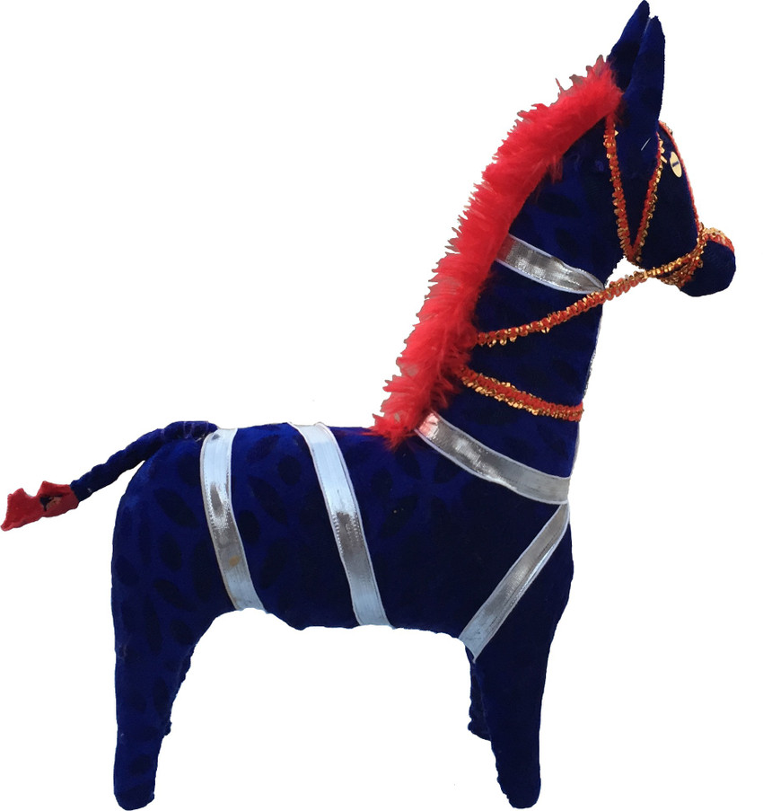 Blue horse top stuffed animal