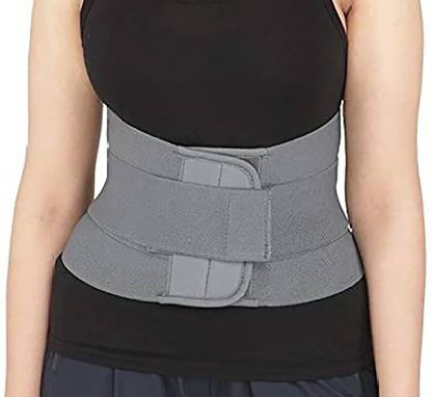 Longlife Lumbar Support Belt For Back Pain Relief, Grey (XL, 38- 42-Inch)