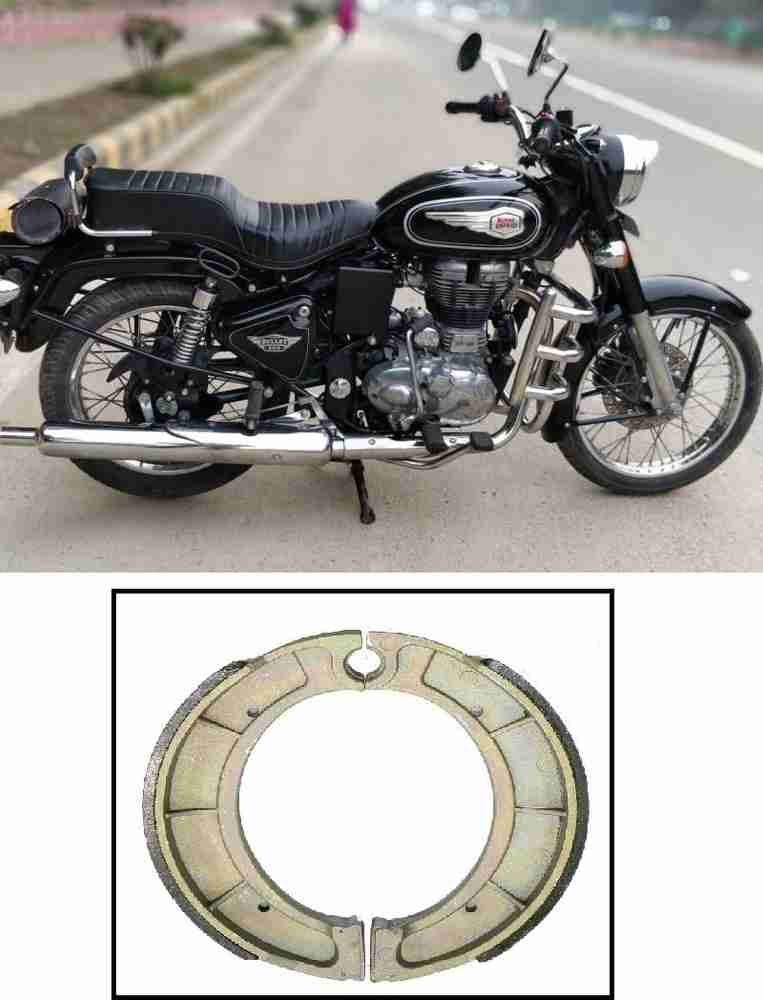 Royal enfield rear brake shoe life discount