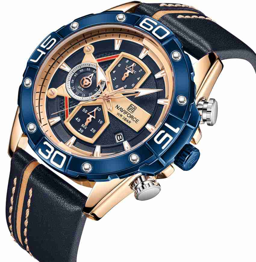 NAVIFORCE NF 8018 BLUE Analog Watch For Men Buy NAVIFORCE NF