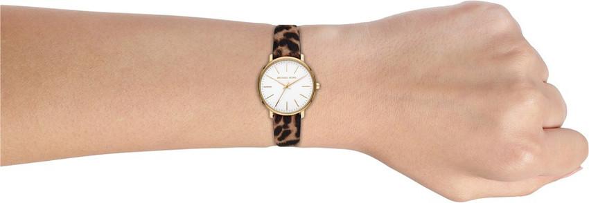 Michael kors women's hotsell leopard watch