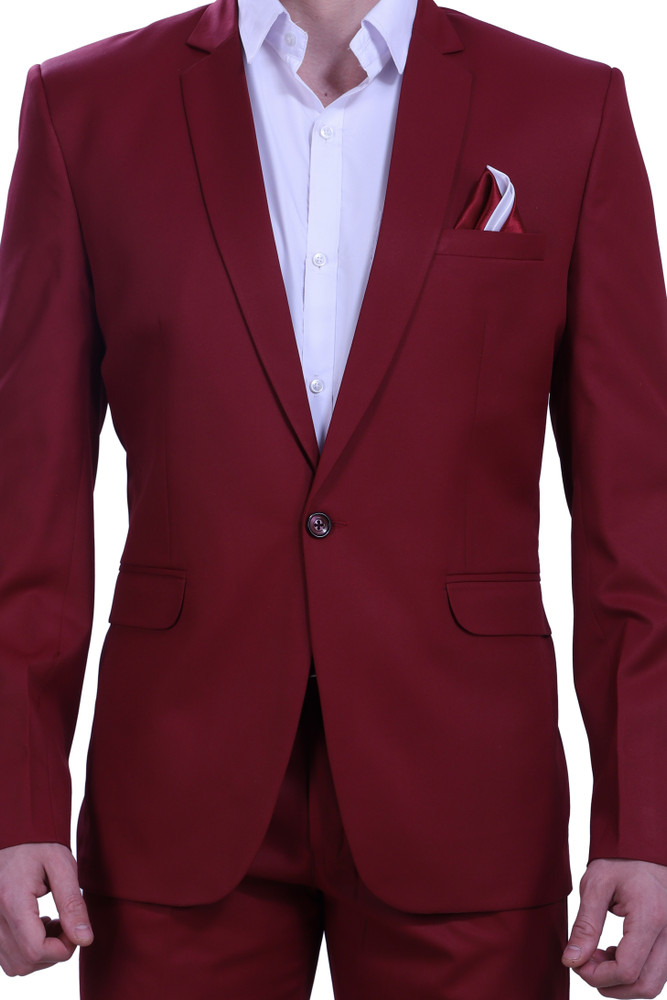 Touch king Touch King Single Button Slim Fit Formal Casual