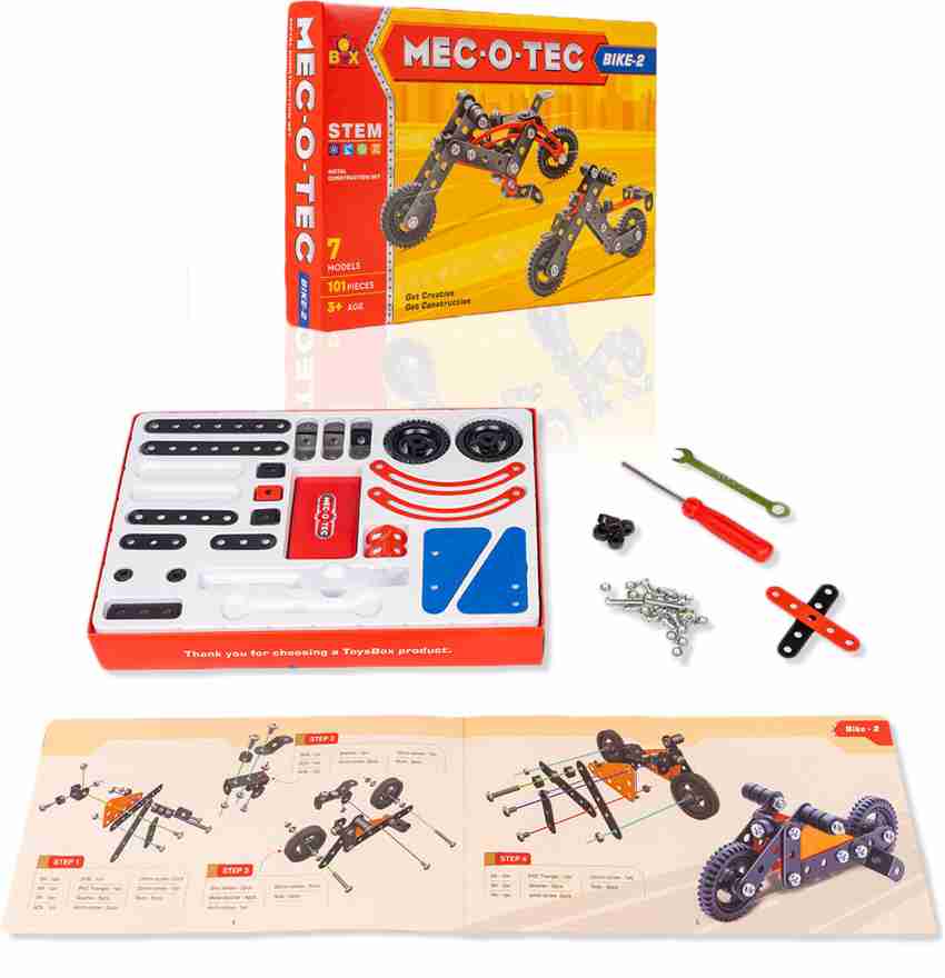 Toysbox Mec O Tec Bike 2 4215 Metal Construction Toy Building