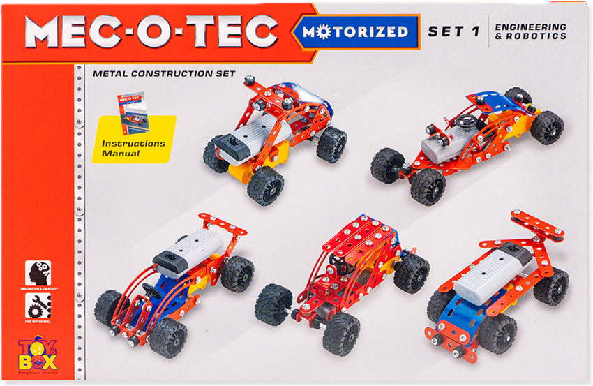 Toysbox Mec O Tec Motorized Set 1 Metal Construction set for kids Mec O Tec Motorized Set 1 Metal Construction set for kids Buy motorized toys in India. shop for