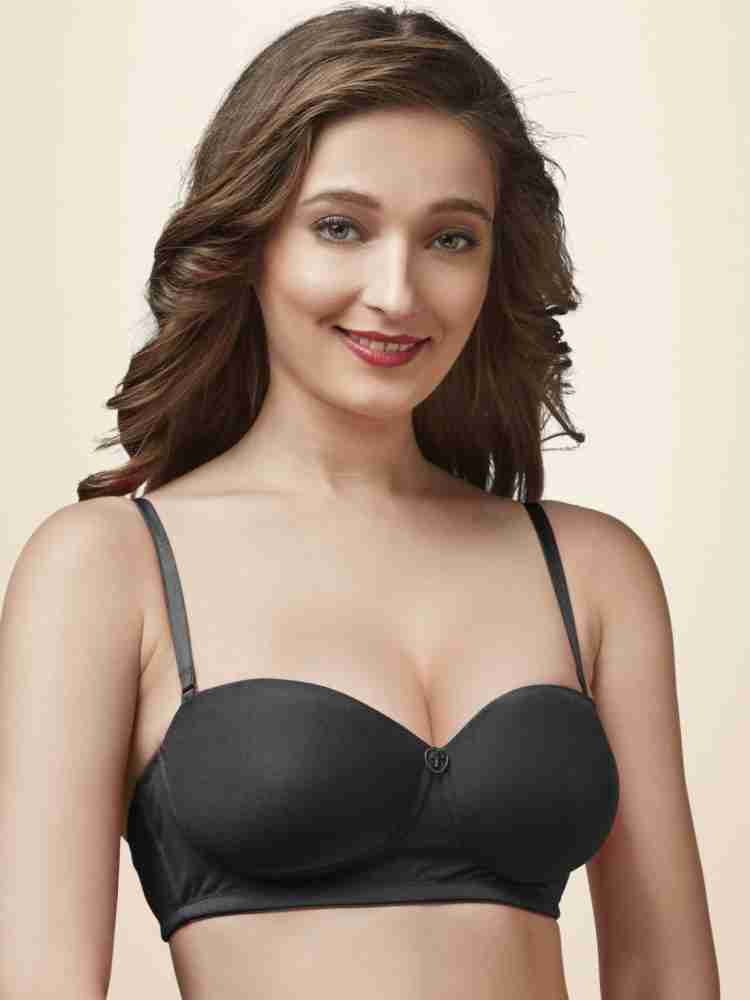Buy Trylo Annie Women Detachable Strap Non Wired Padded Bra - White Online