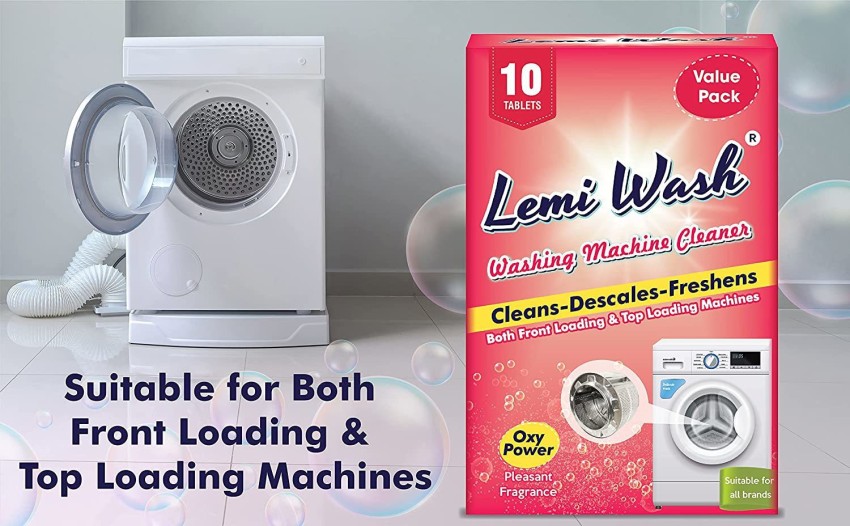 Lemi Shine 4-Count Washing Machine Cleaner Powder in the Washing