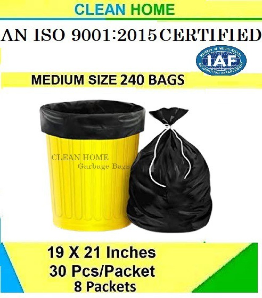 Buy Bruzzline Black Small Garbage Bag 12 ltr - 90 Pcs Online at
