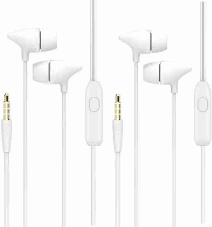 Meyaar Combo Offer Pack of 2 in Ear Earphones with Mic For