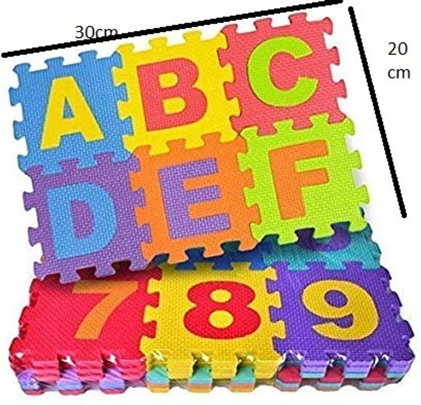 Puzzle pad flooring top