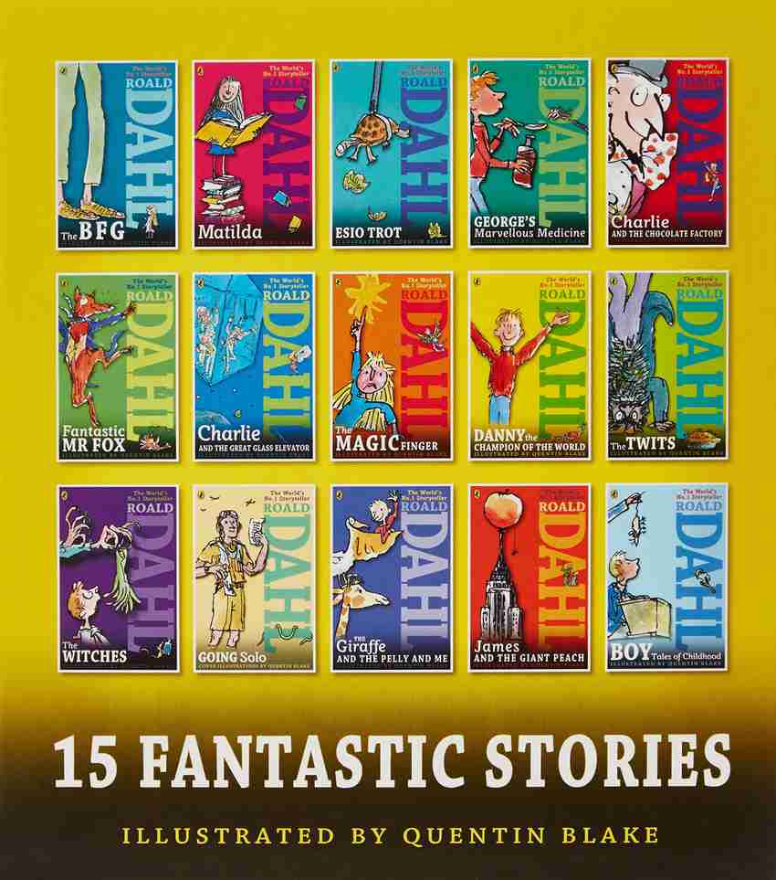 Roald Dahl 15 Fantastic Stories ボックスセット Roald Dahl Collection - 15 Paperback Book Boxed Set: Roald