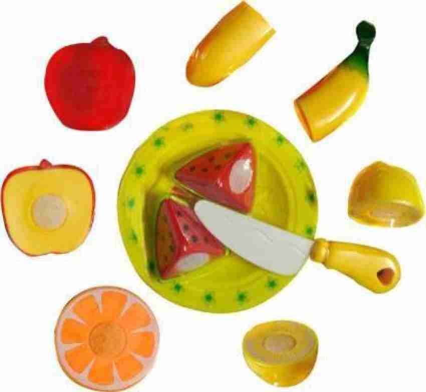 Ayansh Traders Fruit cutter tree 7 pcs Realistic Sliceable Fruits Cutting  Play Toy Set with Velcro - Pretend Play Educational Toysfor Kids and  Children. - Fruit cutter tree 7 pcs Realistic Sliceable