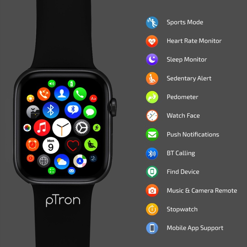 PTron Pulsefit P261 Smartwatch Price in India - Buy PTron Pulsefit P261  Smartwatch online at