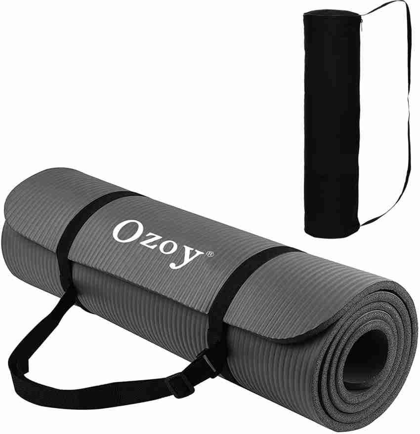 YOZO 13mm Extra Thick Yoga and Exercise Mat with Carrying Strap Yoga  Mat(Grey) Grey 13 mm Yoga Mat - Buy YOZO 13mm Extra Thick Yoga and Exercise  Mat with Carrying Strap Yoga