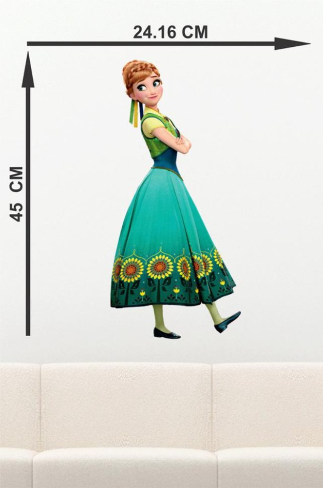 Approach home Decor 45 cm anna frozen 3d wall sticker Size-24x45