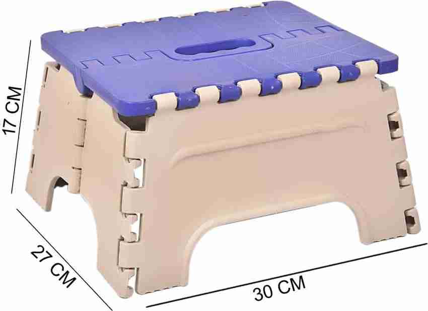 Foldable plastic shop stool