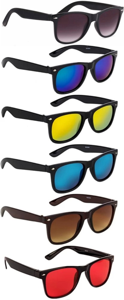 Coloured wayfarer sunglasses best sale