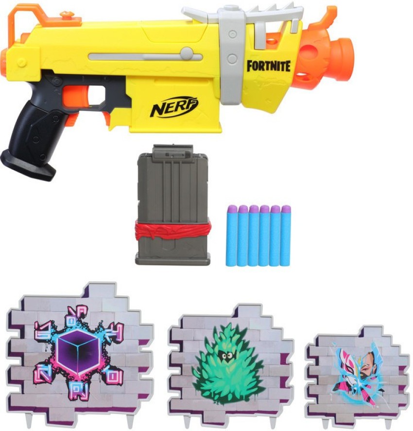 NERF Fortnite SMG-E Blaster - Motorized Dart Blasting - 6-Dart Clip, 6  Official Elite Darts - for Youth, Teens, Adults