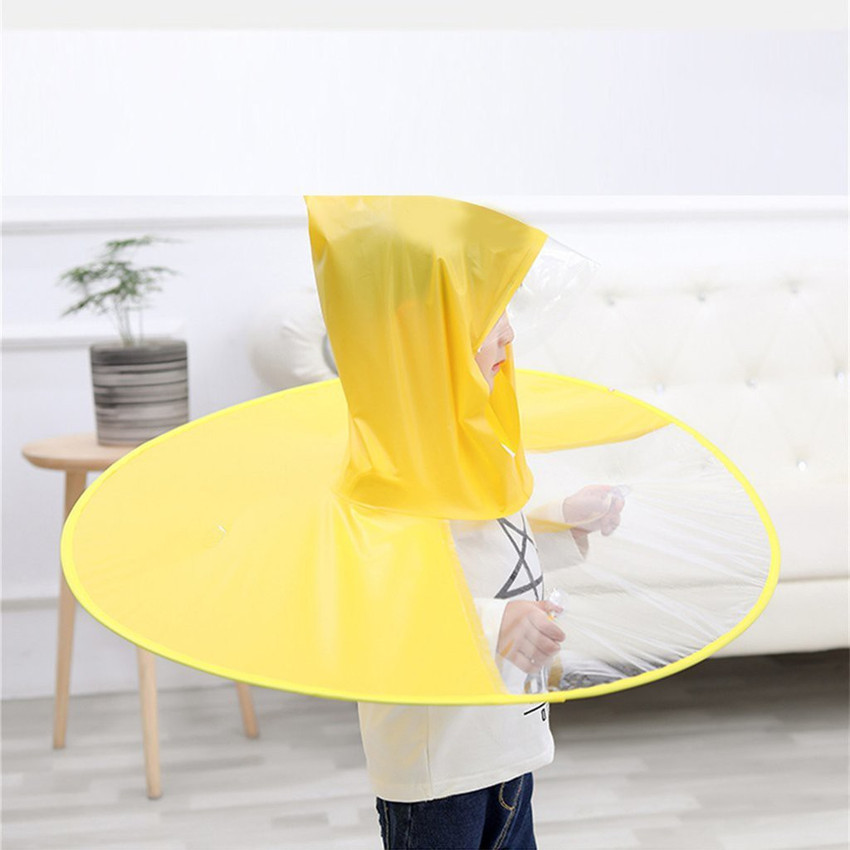 Yellow rain outlet hat kids