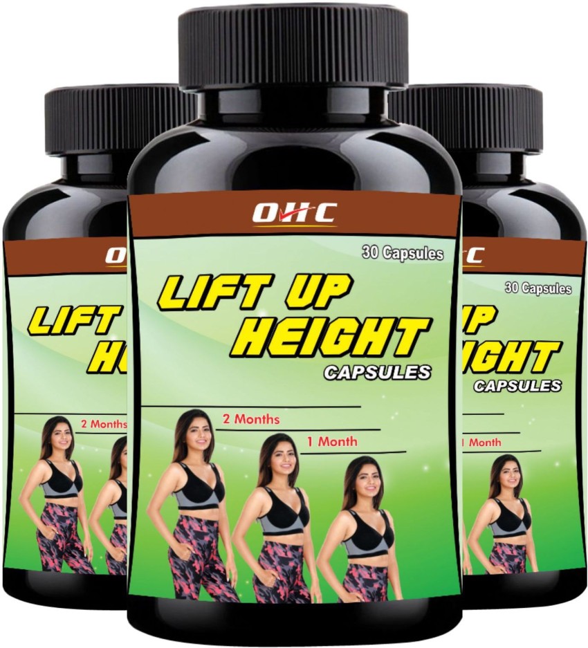 OHC Lift Up Height Capsules, Height Growth Supplement (Pack of 3) (90  Capsules) Price in India - Buy OHC Lift Up Height Capsules