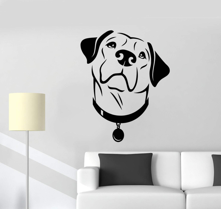 VVWV Cute Dog Looking Wall Sticker Bedroom Kids Room Home