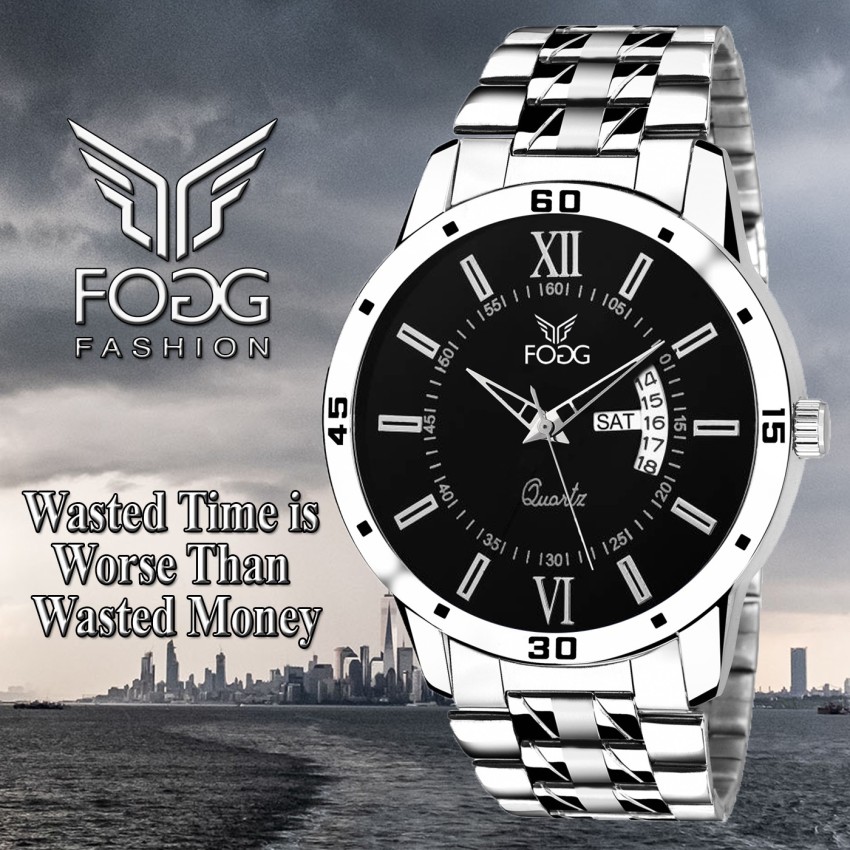 FOGG 2047 BK Working Day and Date Analog Watch For Men Buy