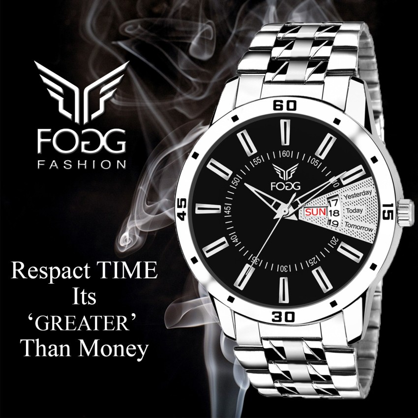 FOGG 2038 BK Working Day and Date Analog Watch For Men Buy