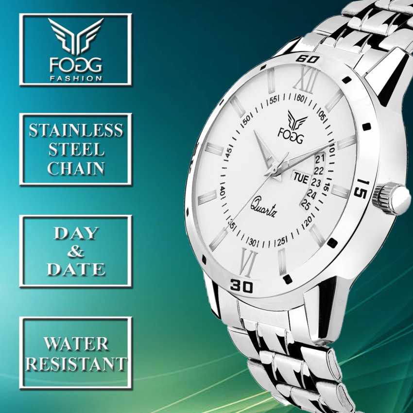 For Men Buy FOGG 2047 WH Working Day and Date Analog Watch