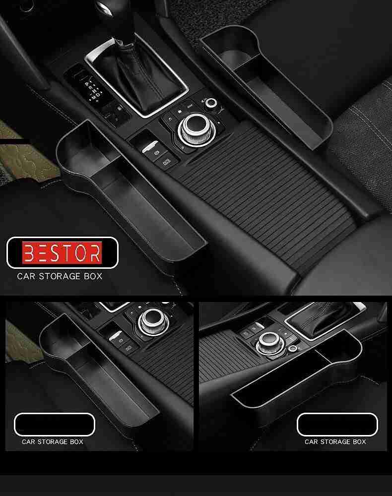 Bestor Car Seat Gap Organizer Multifunctional with Small Cup