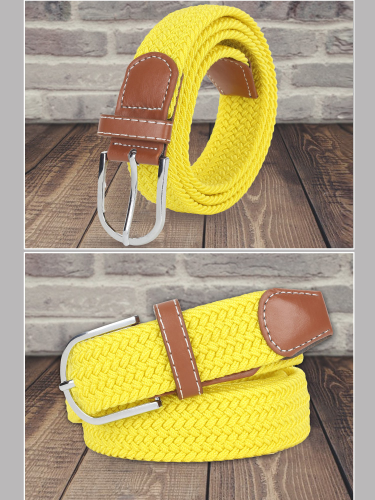 Yellow canvas belt cheap