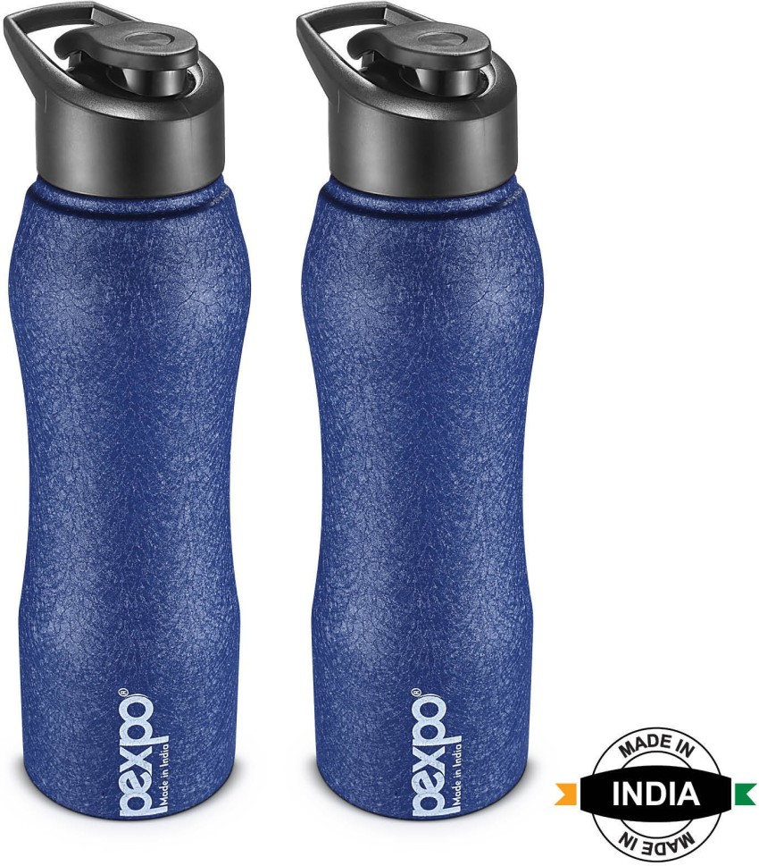 Prestige Stainless Steel Water Bottle Set of 2- 1000 ml each Red & Blue