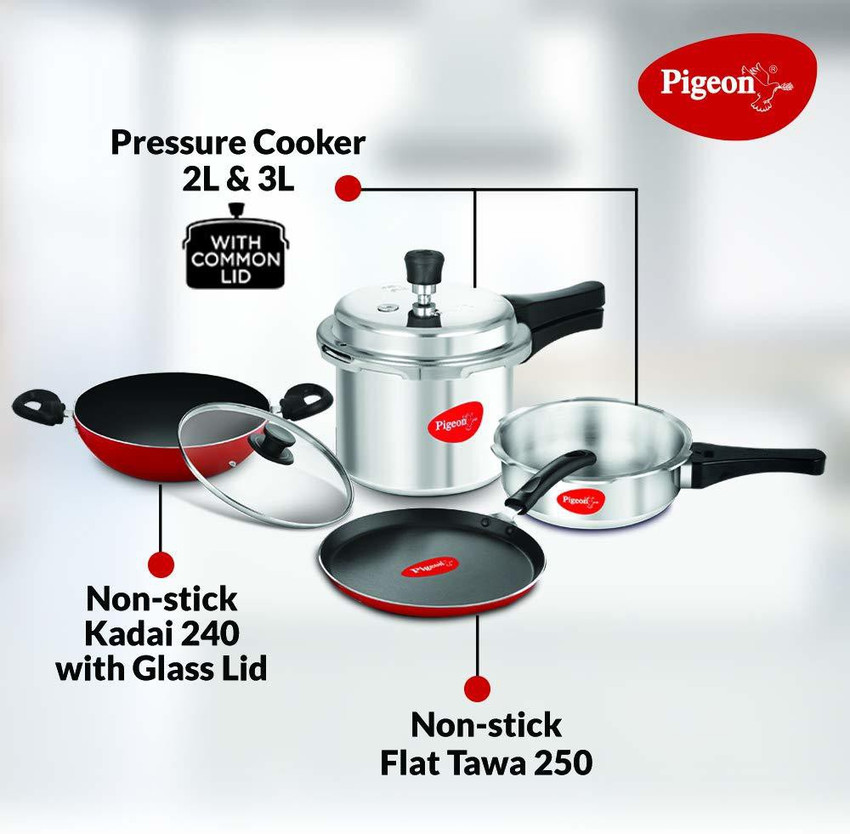 Pigeon non stick pressure cooker sale