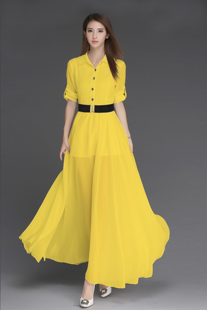 Yellow fashion hot sale dresses