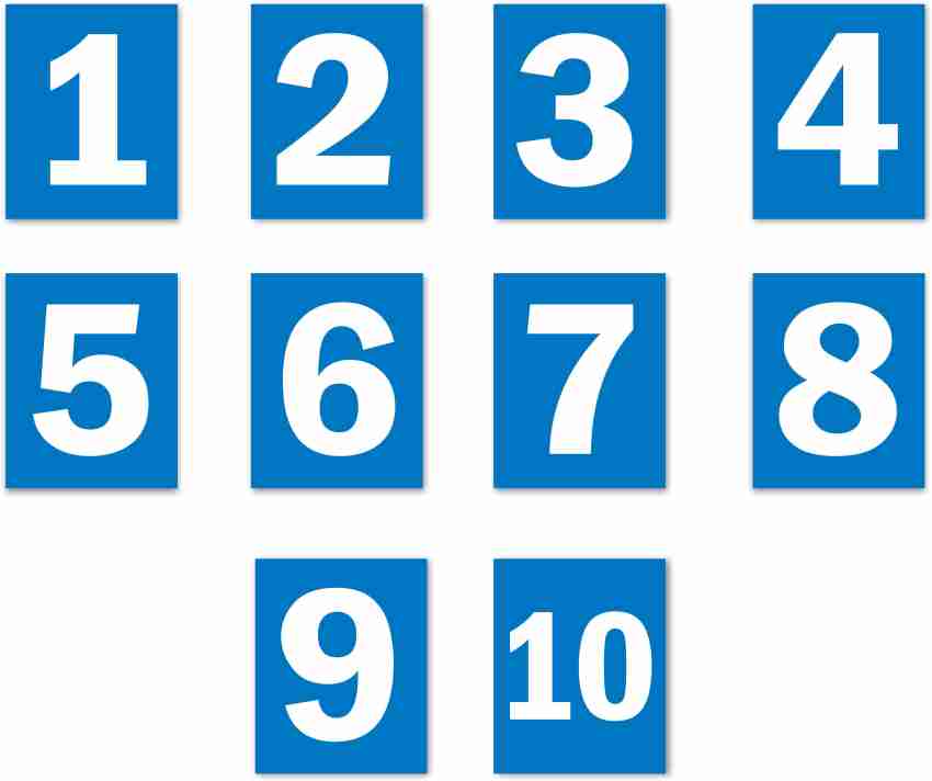 Mindcraftz 10 cm Display Numbers 1 to 5 Self Adhesive Sticker Price in  India - Buy Mindcraftz 10 cm Display Numbers 1 to 5 Self Adhesive Sticker  online at