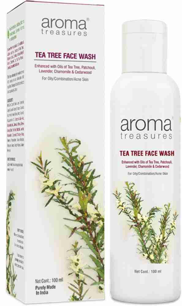 Buy Aroma Treasures Tea Tree Face Wash For acne, pimples & oily