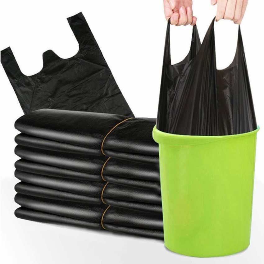 Dustbin Bags (20x26-inches, Black) medium pack of 50