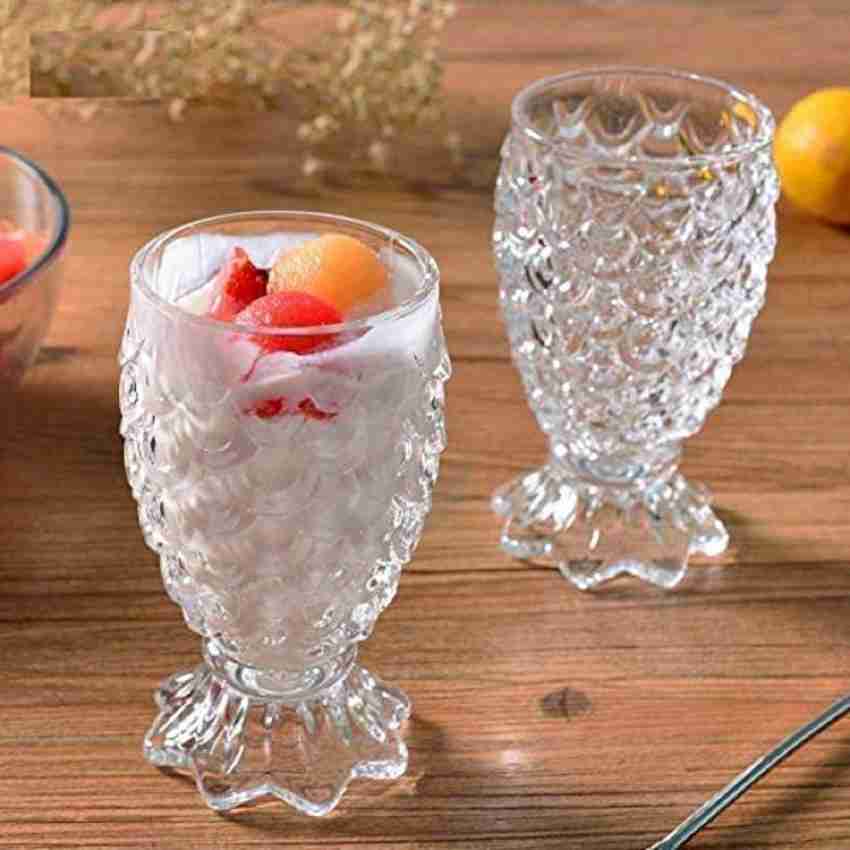 Fancy Juice Glasses Set, Pineapple Shape Glass for Water 6 pis