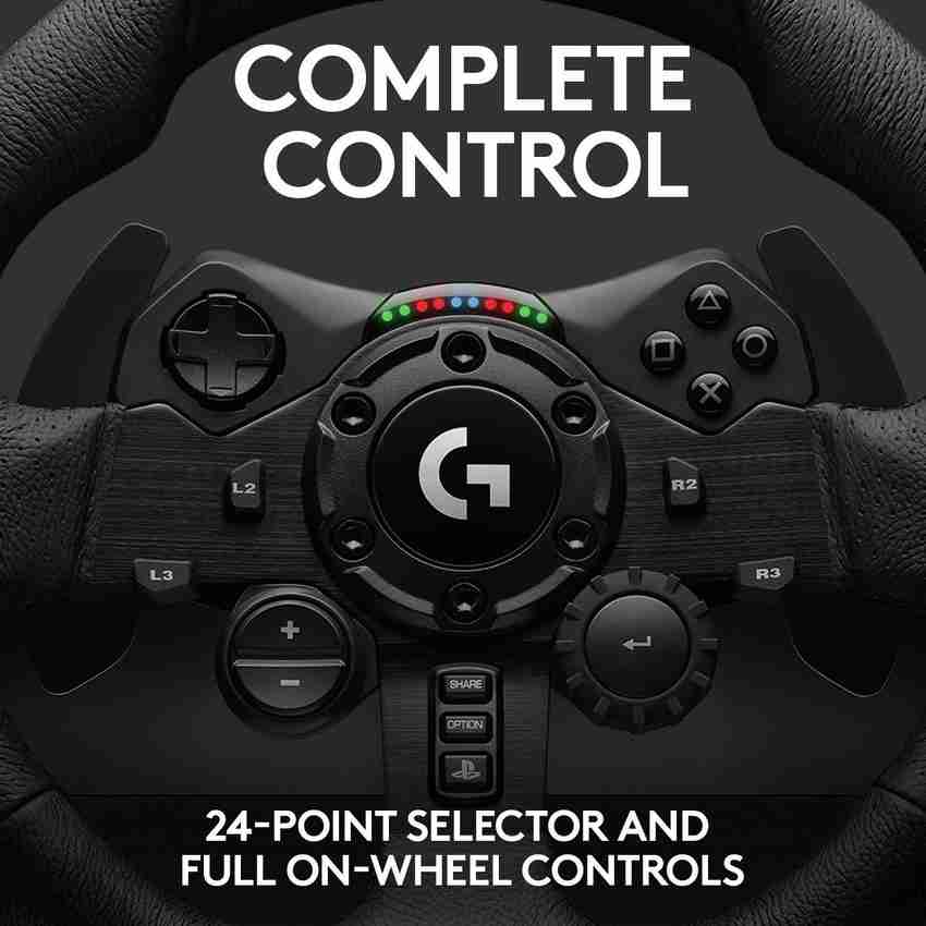 Logitech G G923 Black, Stainless steel USB 2.0 Steering wheel + P