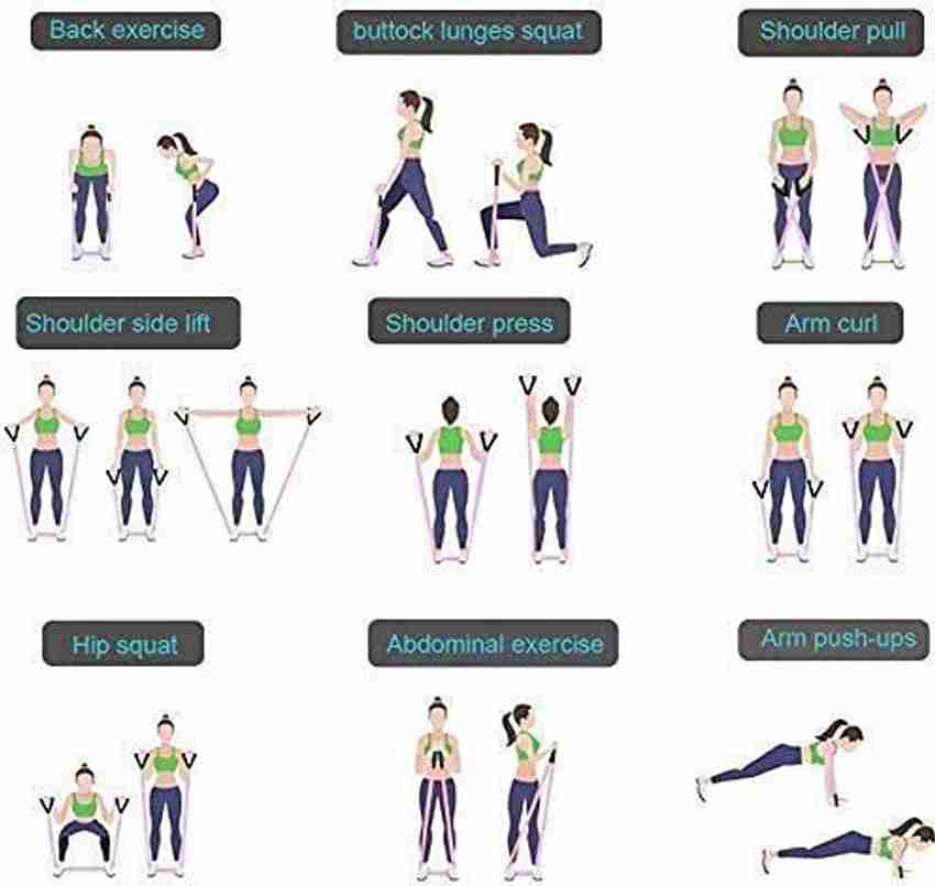 STOCKHAWKERS Complete Resistance Bands 11 Pcs Set with Workout Chart Resistance Tube Buy STOCKHAWKERS Complete Resistance Bands 11 Pcs Set with Workout Chart Resistance Tube Online at Best Prices in I...