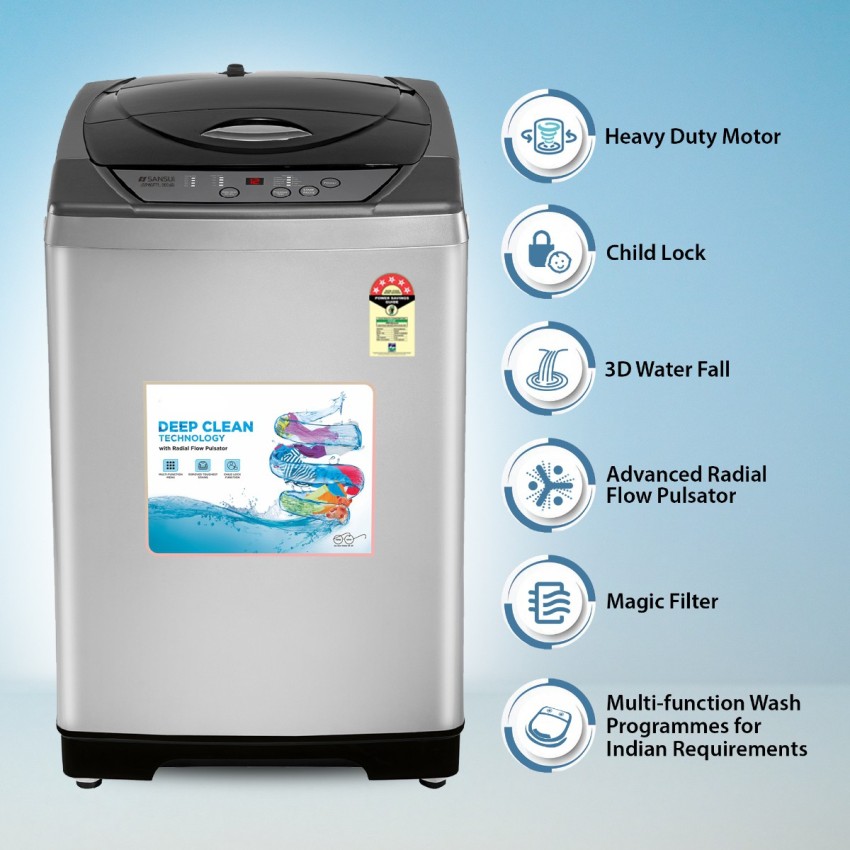 sansui washing machine 6kg price